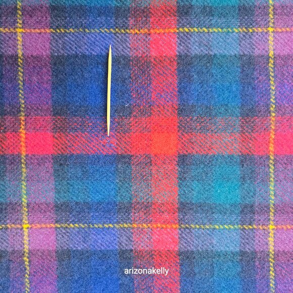 Vintage Pendleton WOOL Wrap Colorful Plaid Thick Excellent Condition - Picture 15 of 16